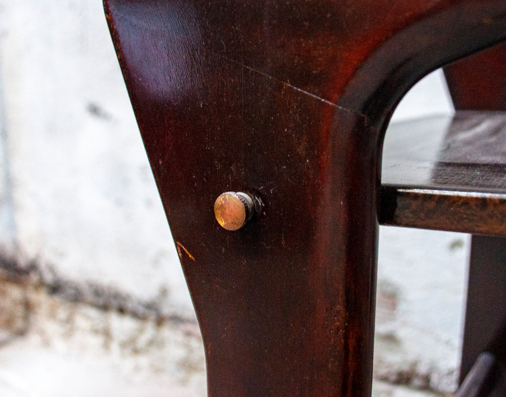 Mahogany coffee table by Ico Parisi for De Baggis Italia 1950s