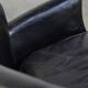 Fauteuil en cuir noir