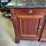 Bahut 2 doors 2 drawers in walnut period restoration a crosse
