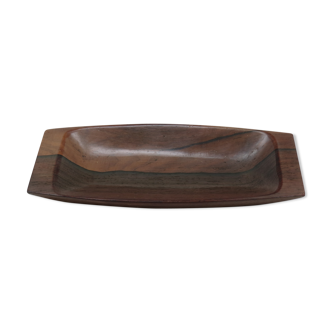 1960s Rosewood Wood Art Dish by Jean Gillon, Brazil