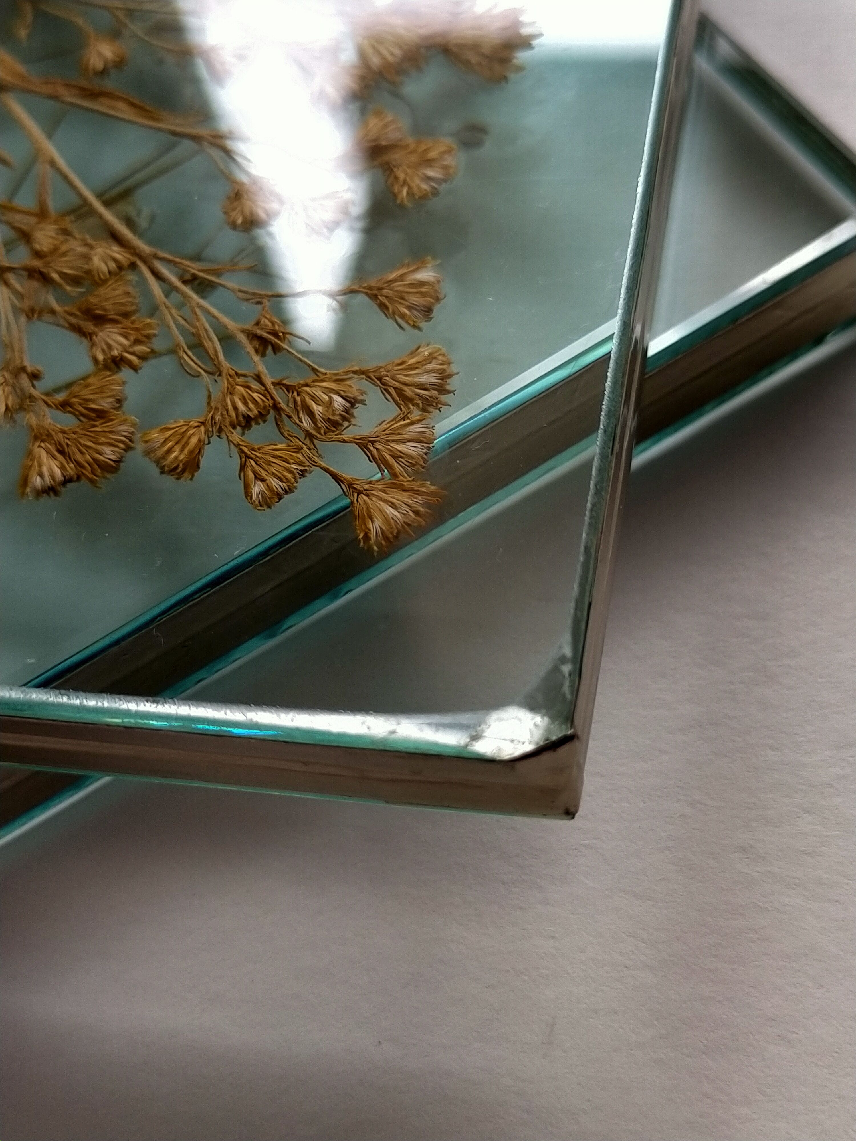 Lot of two glass frames