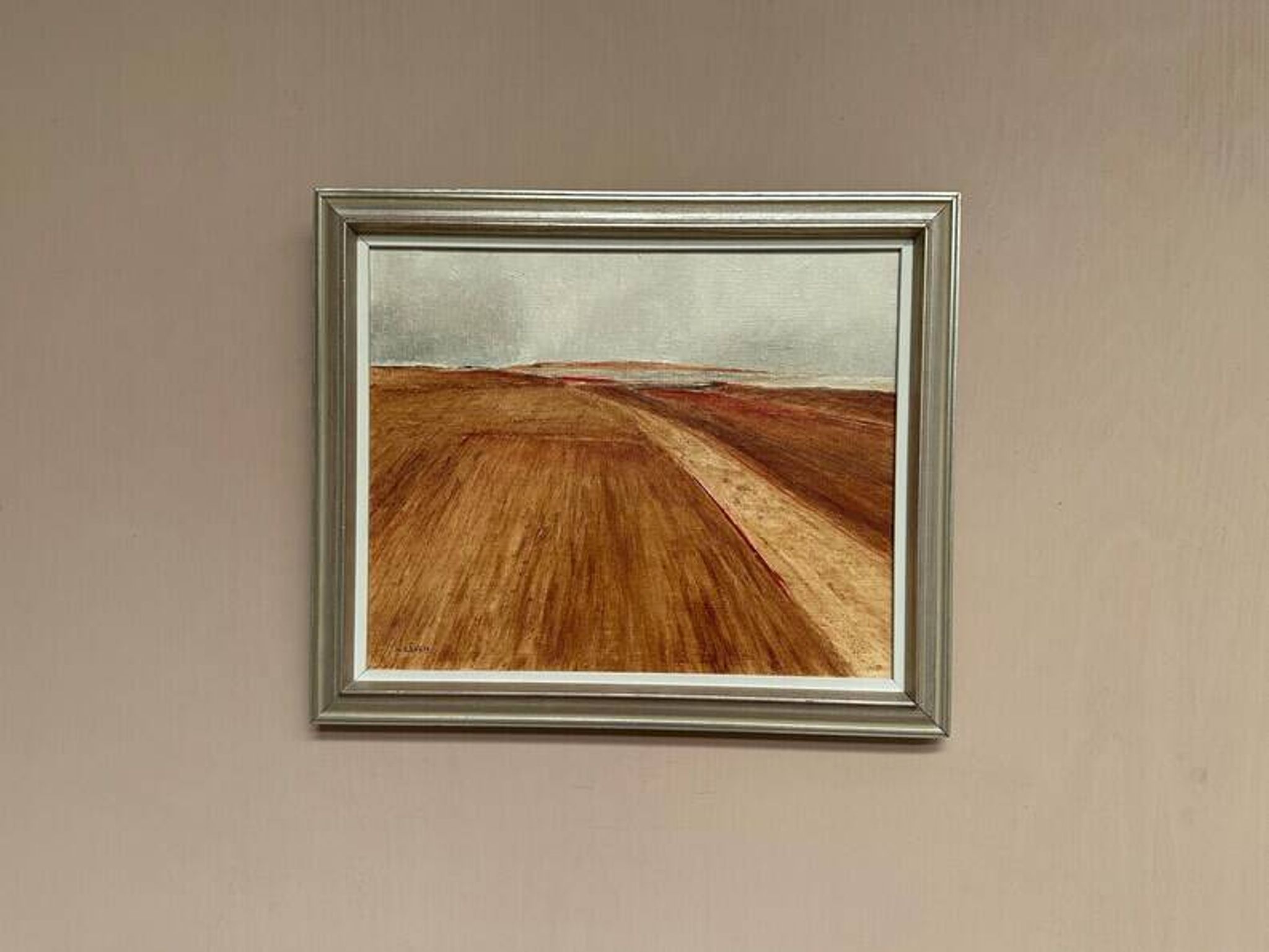 Original Swedish Oil on Canvas - "Rustic Landscape" by Nils Essen - Signed - Vintage and Framed - 42 × 50 cm (16.5" × 19.7")