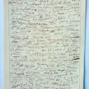 Engraving • Signature, historical autograph • Original and vintage poster from 1898