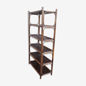 Rattan bookcase