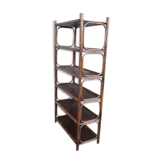 Rattan bookcase