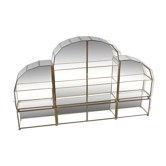 Brass showcase