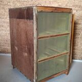 Small pantry cabinet in vintage wood mesh