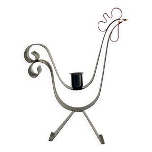 Bougeoir forme coq suède