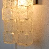 Murano wall lamp, frosted ice cubes, Italy, 1970