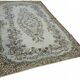 Overdyed Wool Vintage Handmade Carved Rug 169 cm x 288 cm