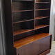 Designer bookcase Poul Hundevad 1960 Denmark mahogany