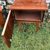 Varnished bedside tables