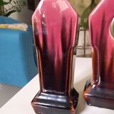 Ensemble 3 vases art déco Orchies