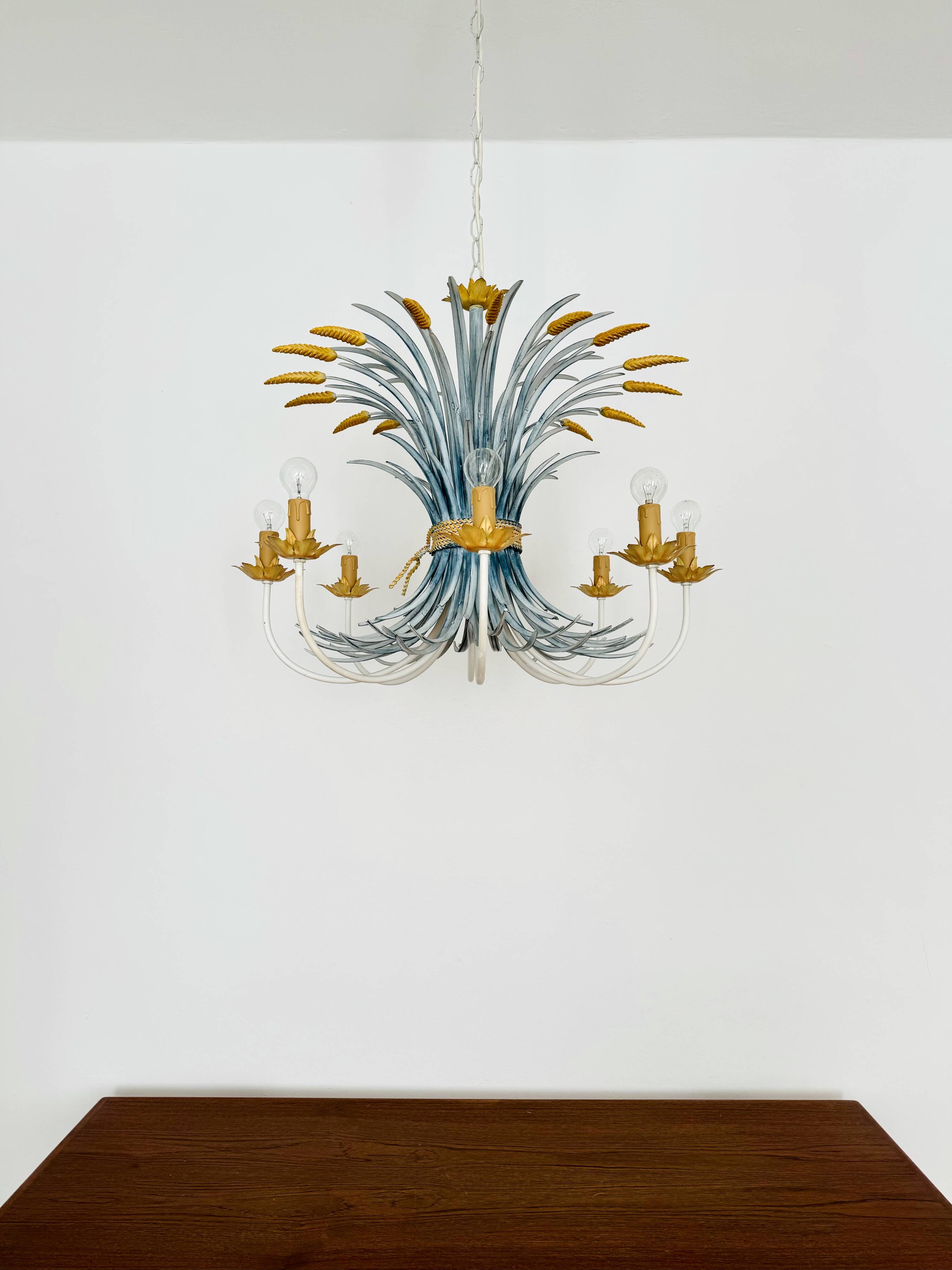 Large Italian Hollywood Regency Chandelier by Hans Kögl