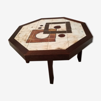 Vallauris ceramic coffee table