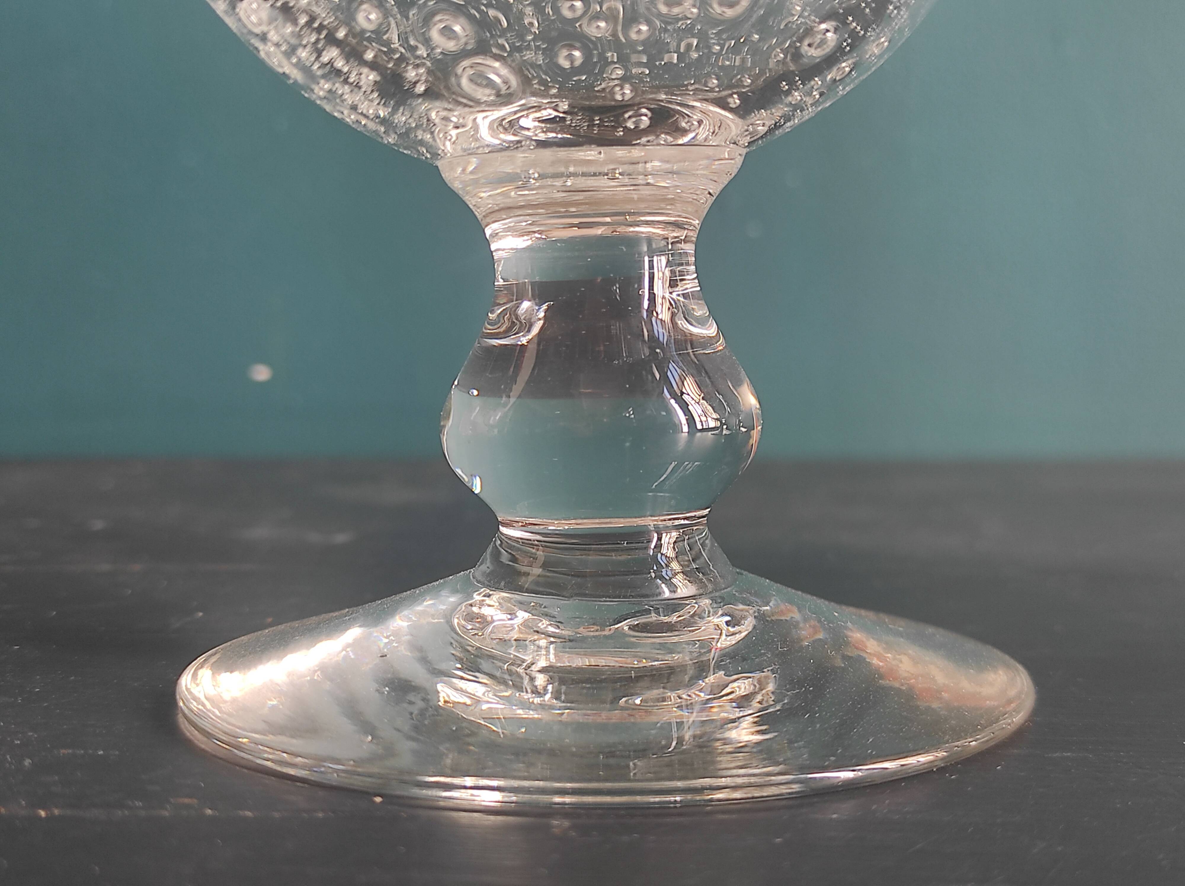 Vintage French set of 6 large water cups from Biot