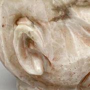 Pharmacy mortar and pestle in alabaster China man's face