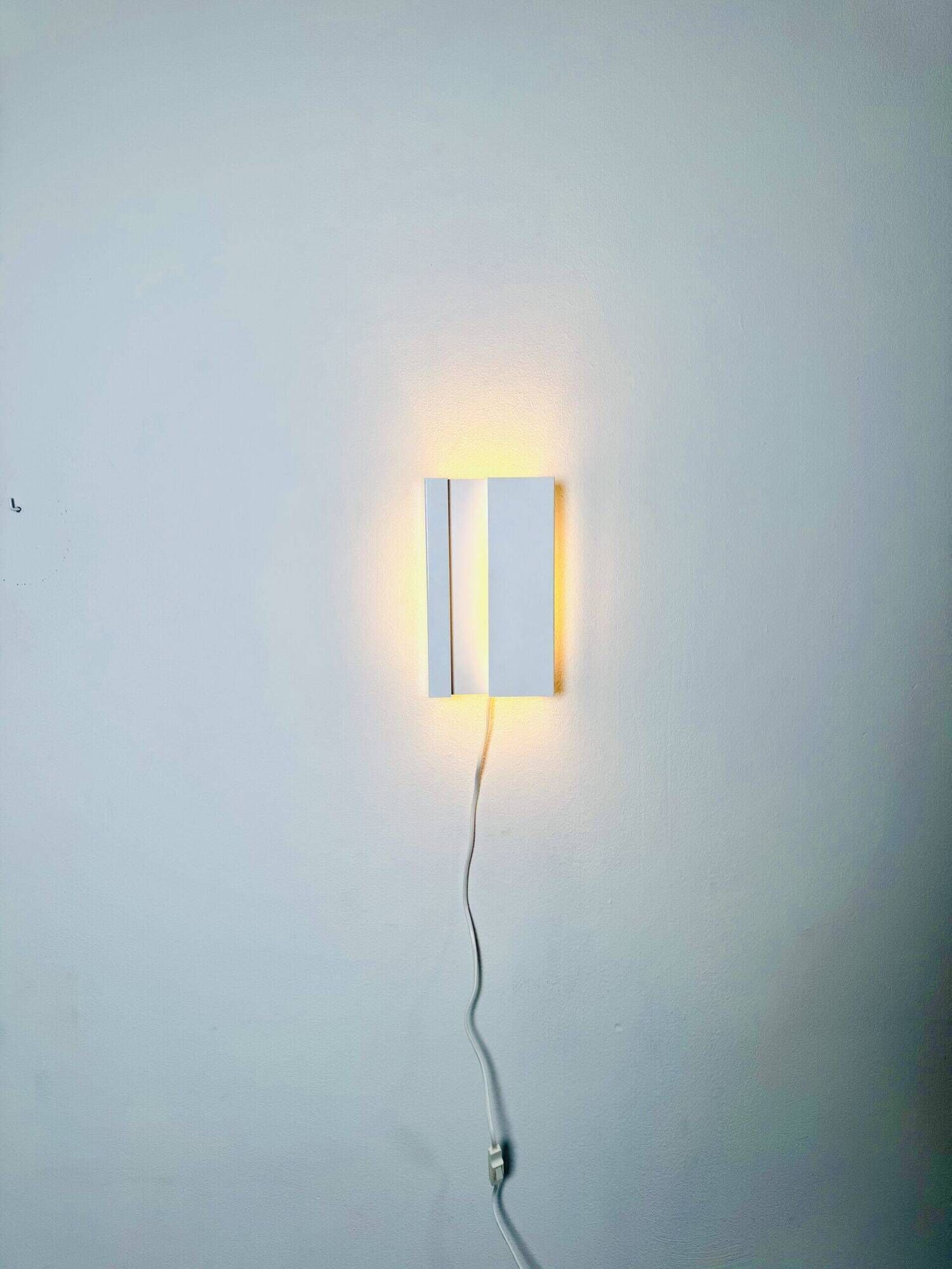 Geometric Rectangular Wall Lamp By J.J.M. Hoogervorst For Anvia Nederland, The Netherlands, 1960S