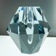 Diamond-shaped crystal vase from Strömbergshyttan