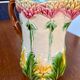 Antique floral barbotine jug – late 19th century ceramic