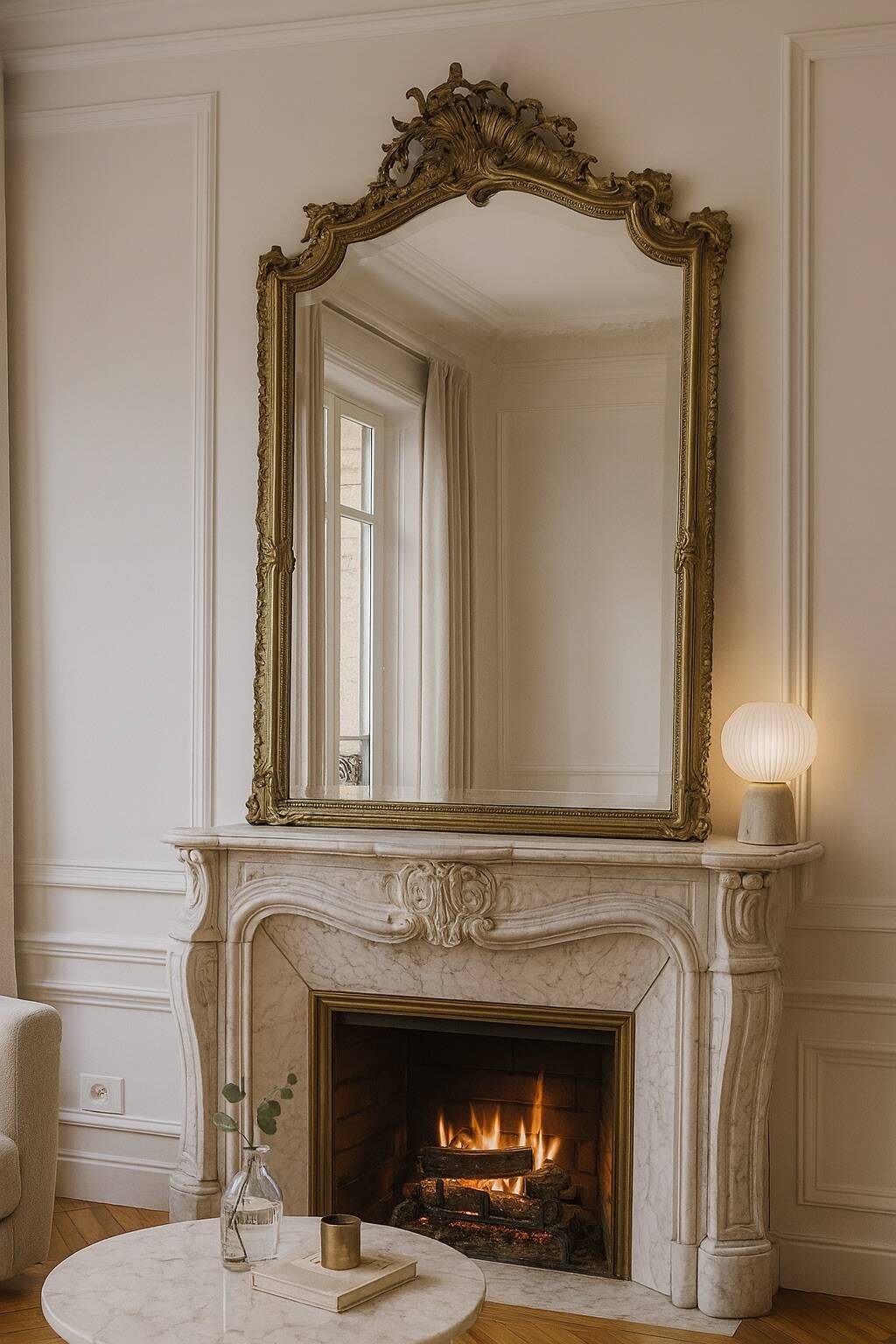 Antique mirror, circa 1900