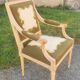 Louis xvi style upholstered armchair