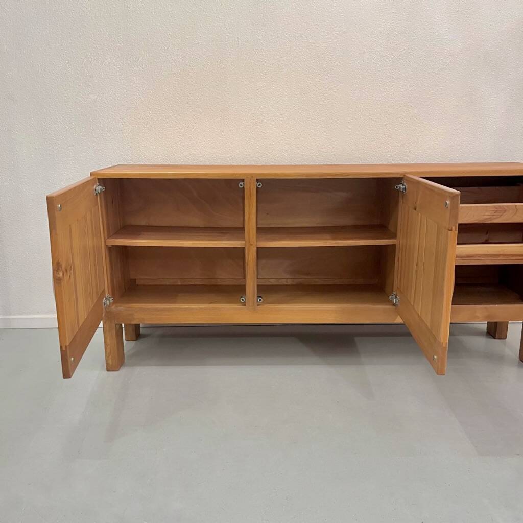 Massive elm enfilade from the Regain house, France around 1970.