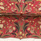 Louis XV style bench upholstered with petit point tapestry, early 19th century