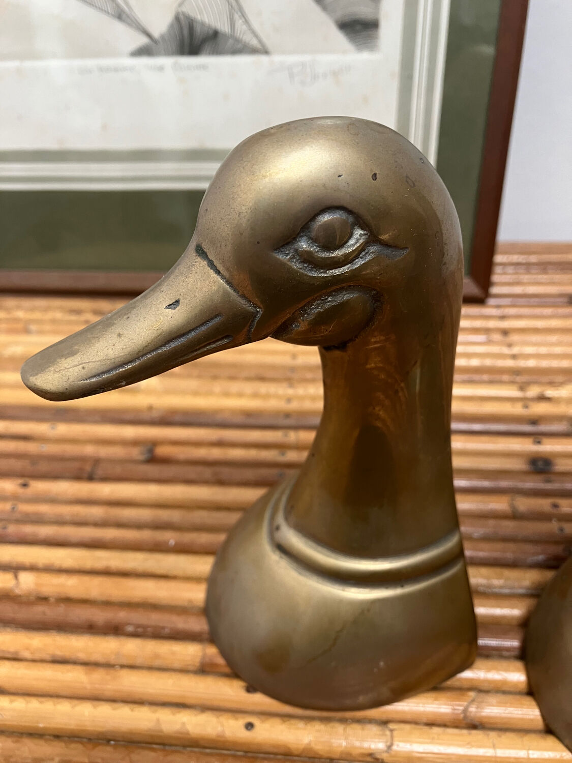 Brass Duck bookends