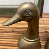 Brass Duck bookends