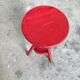 Tabouret d’architecte à vis rouge