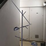 Modular chrome floor lamp