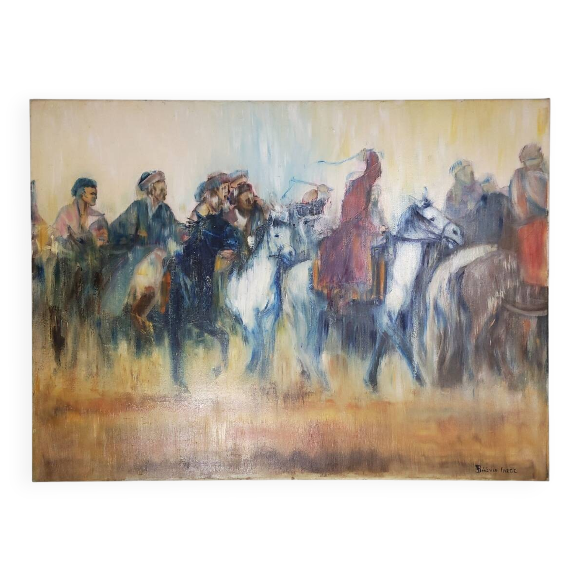 Painting – Riders & Horses, Béatrice Farge