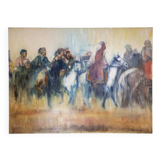 Painting – Riders & Horses, Béatrice Farge