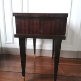 Bedside in lacquered mahogany 1950s, Baguès style