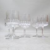 Crystal stemmed glasses