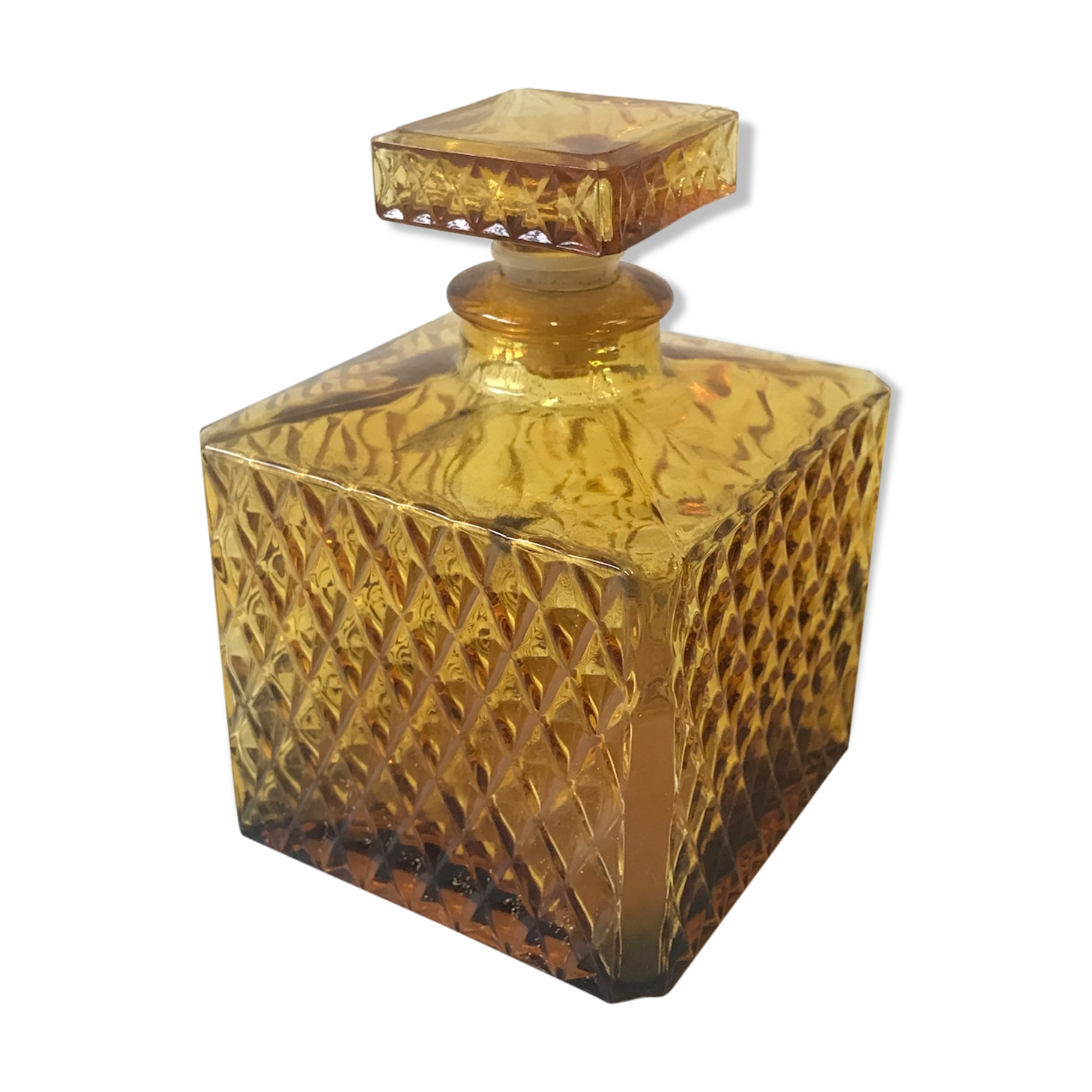 Carafe whisky en verre vintage