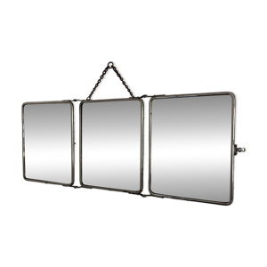 miroir vintage 1930 triptyque - barbier