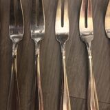 Two-pronged silver forks