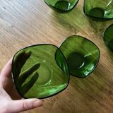 5 bols verts Vereco Duralex