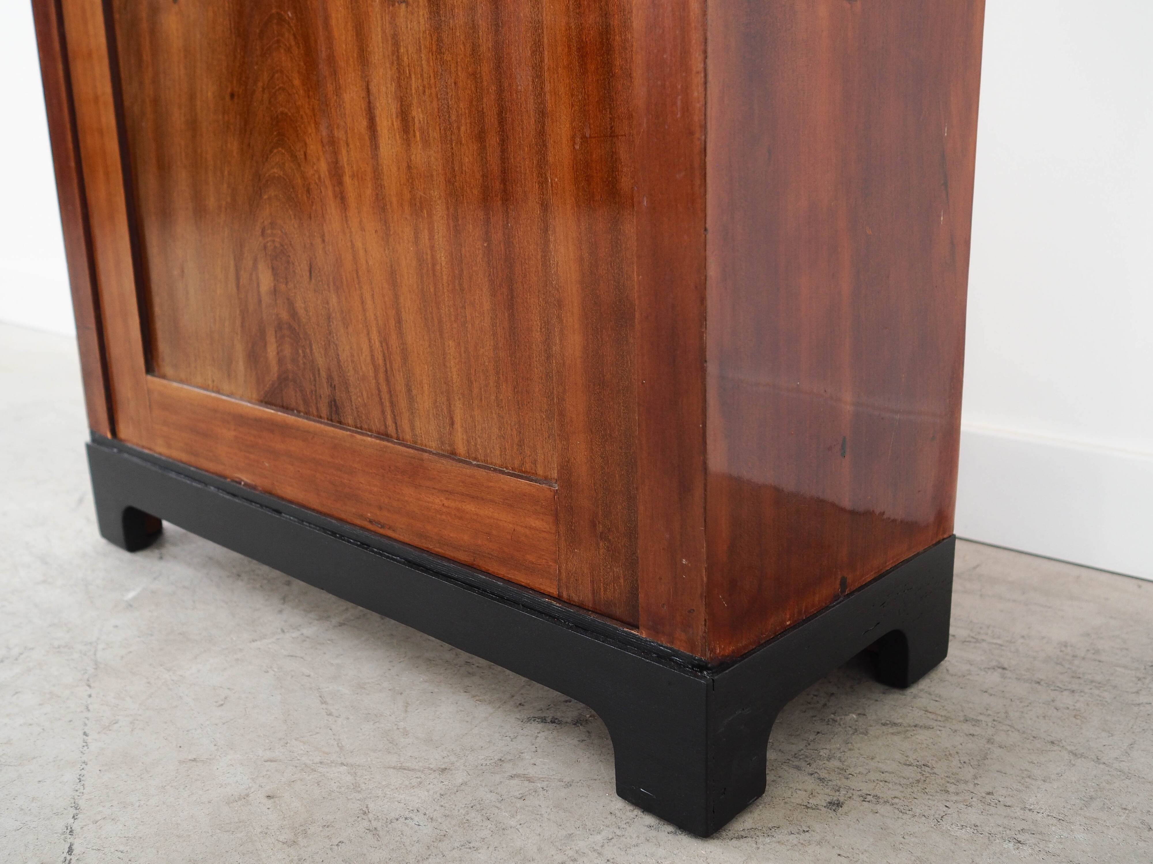 Walnut display cabinet, Danish design, 1960s, made in Denmark