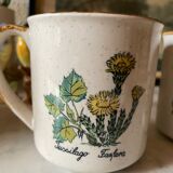 3 vintage stoneware mugs