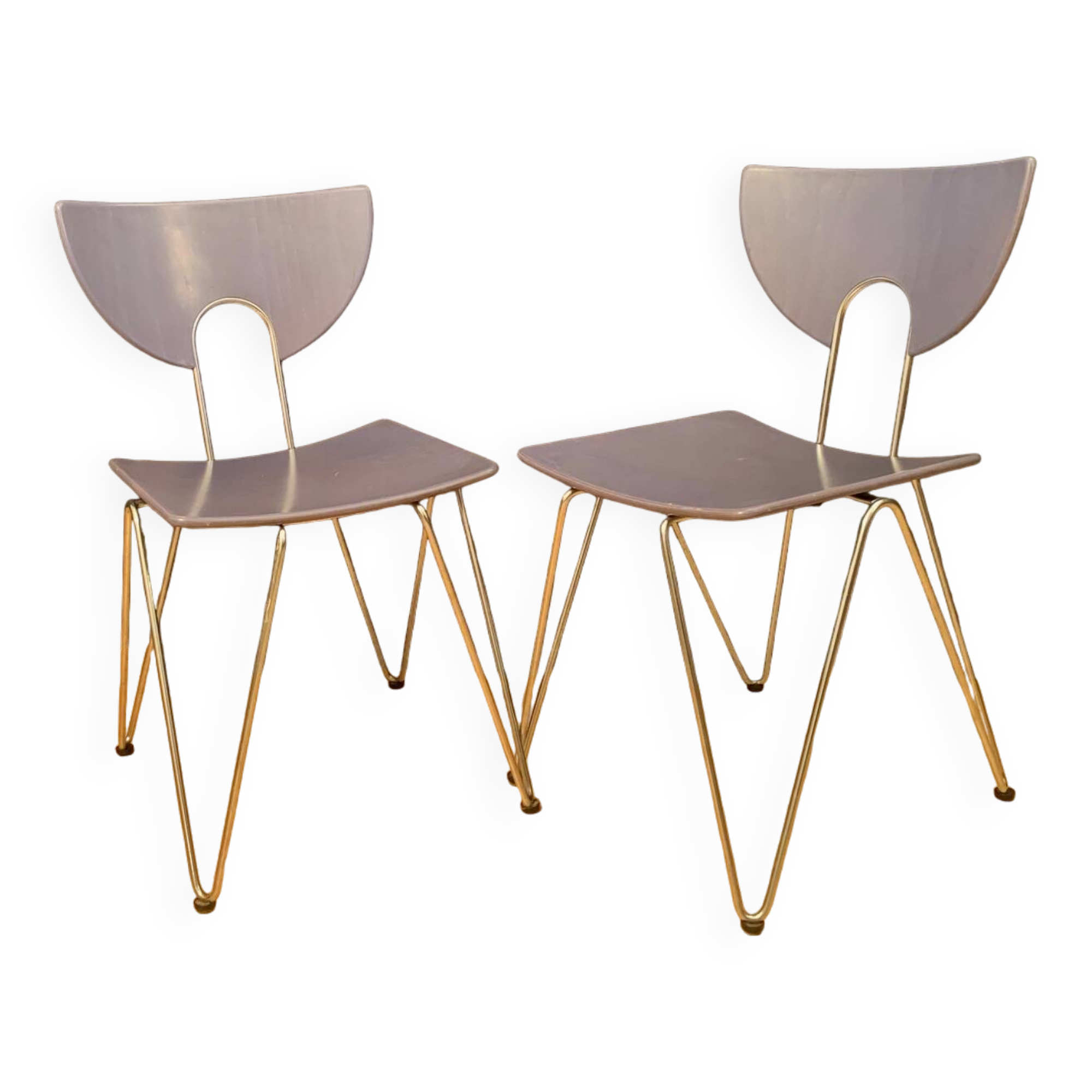 Pair of Mikado 1800 chairs, designed by Walter Leeman, Kusch+Co, Germany, 1970s