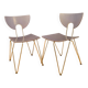 Pair of Mikado 1800 chairs, designed by Walter Leeman, Kusch+Co, Germany, 1970s