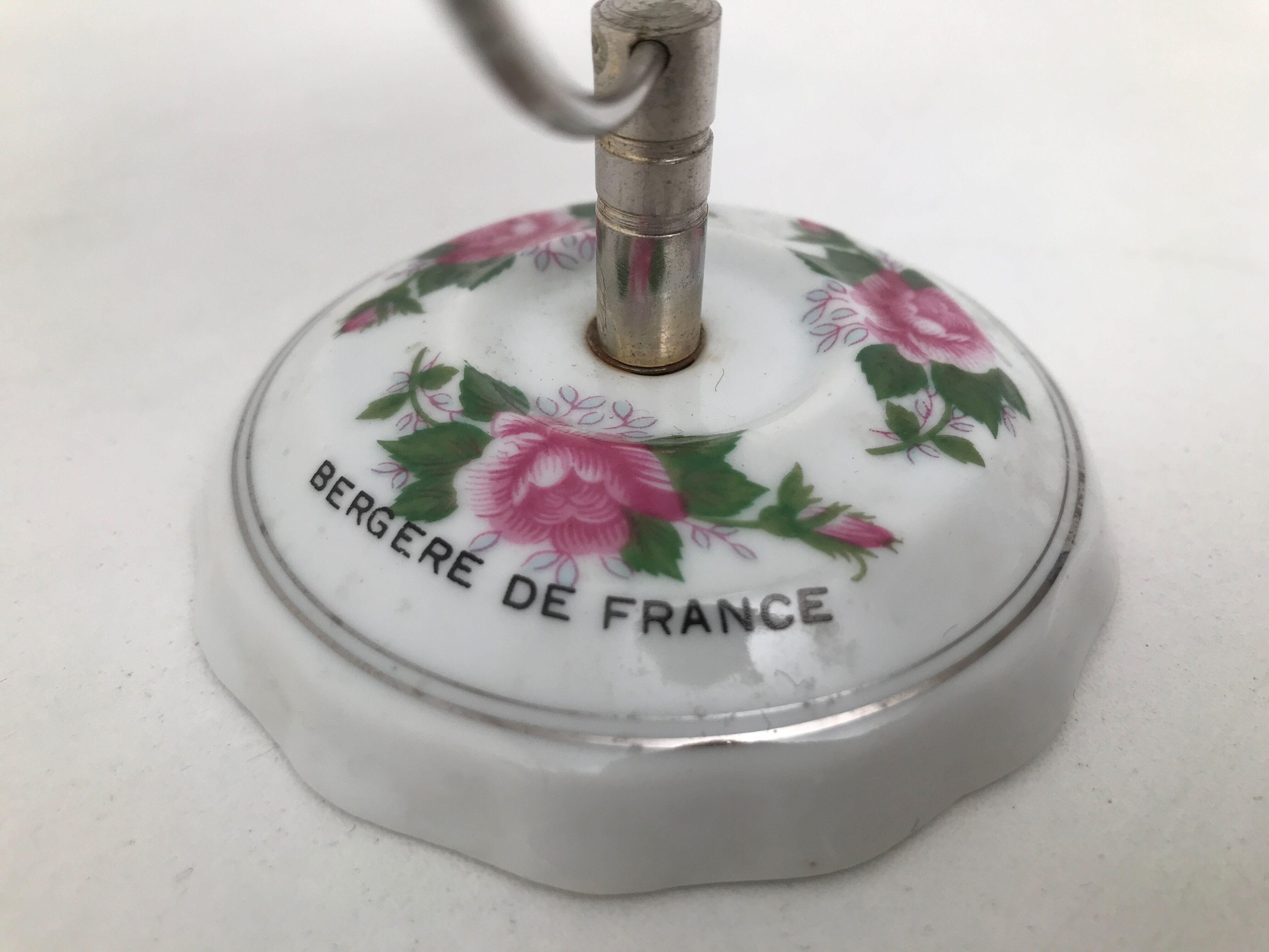Small mirror old Shepherdess of France vintage 50s