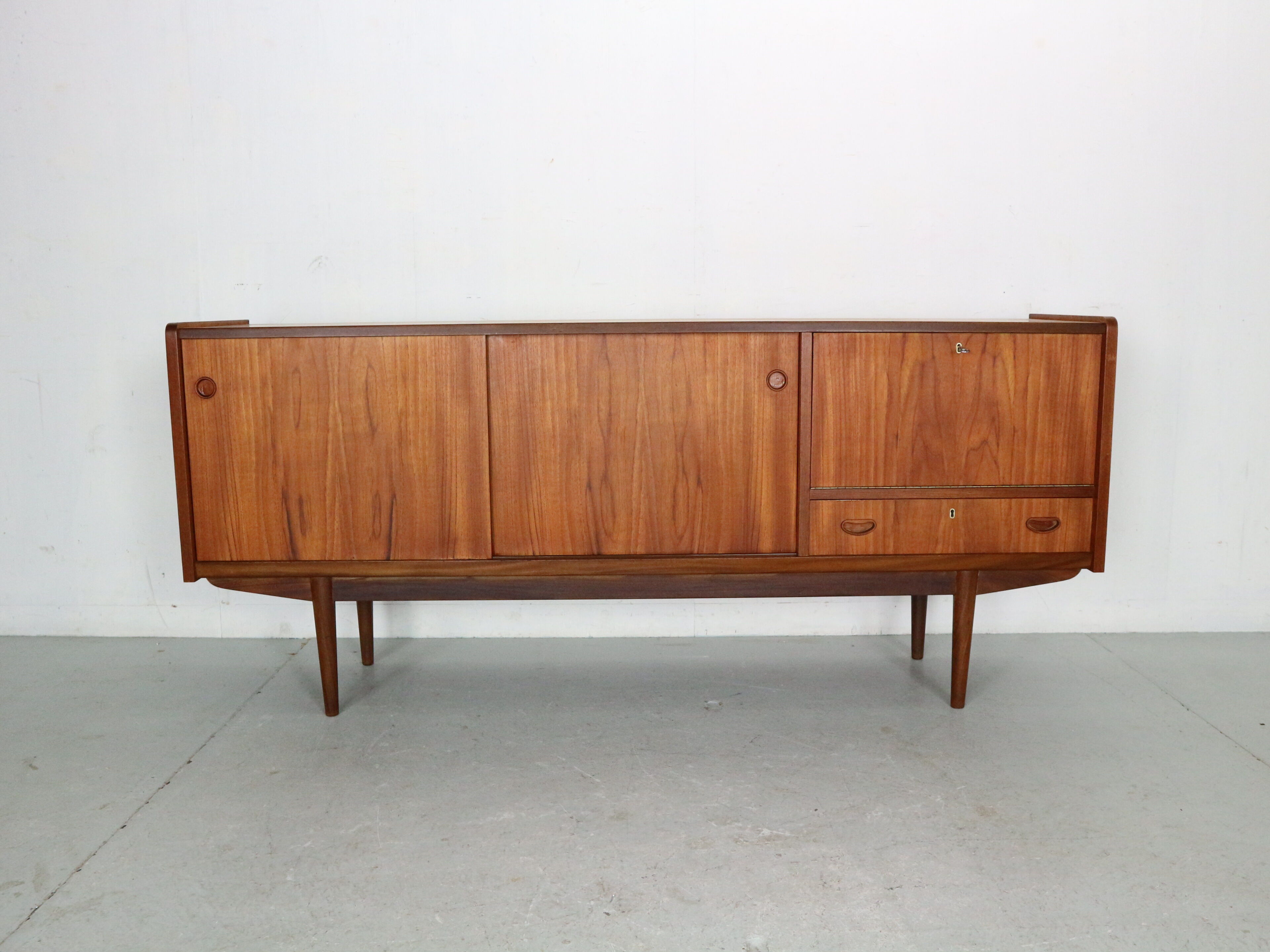 Scandinavian modern teak sideboard 1960's Denmark