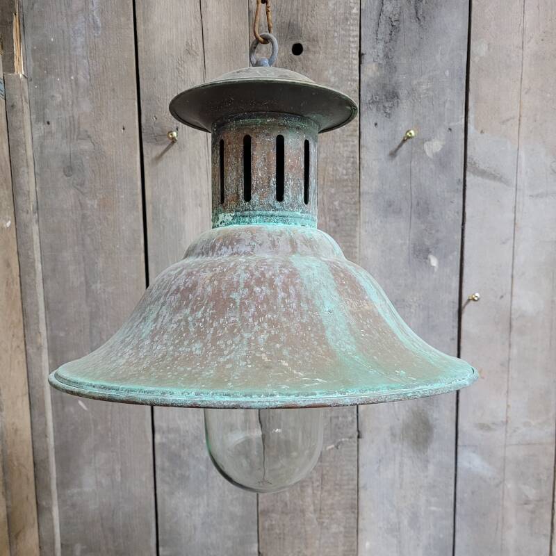 Rustic copper pendant barnlamp hanging lamp