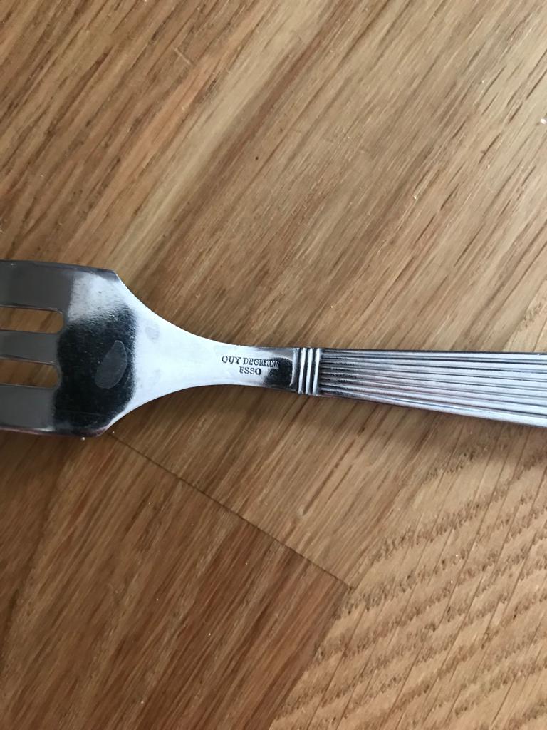 8 dessert forks, seafood, Guy Degrenne cheese