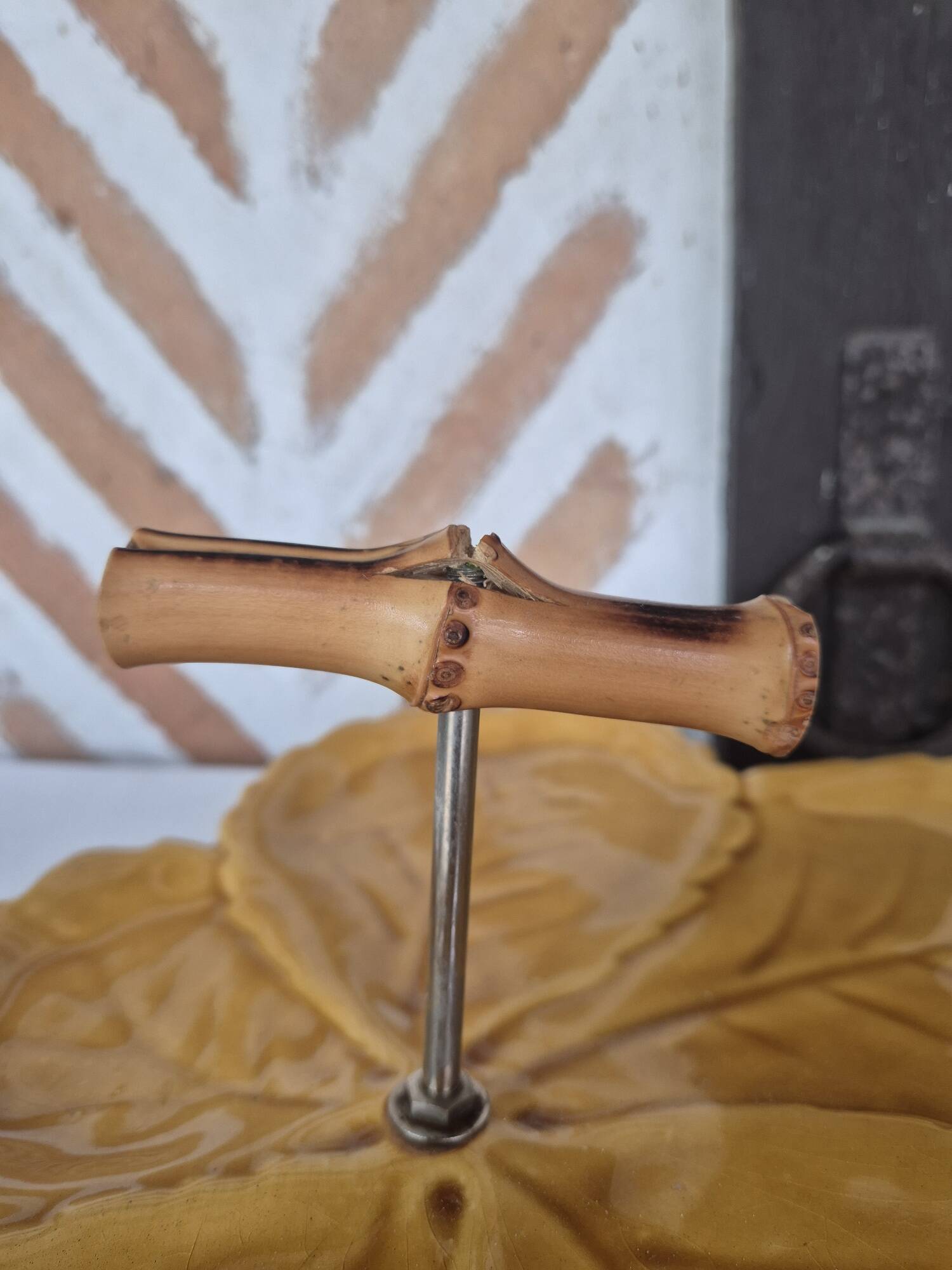 1960s leaf cheese board