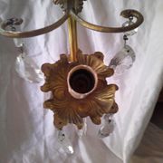 Brass wall light with pendants
